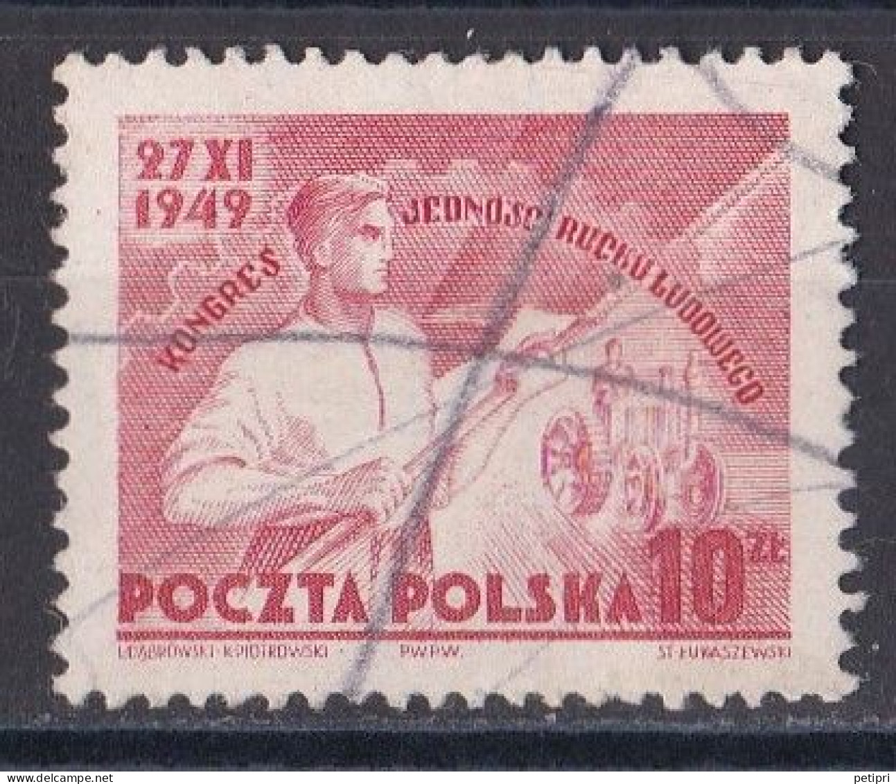 Pologne - République 1944 - 1960   Y & T N °  558  Oblitéré - Used Stamps