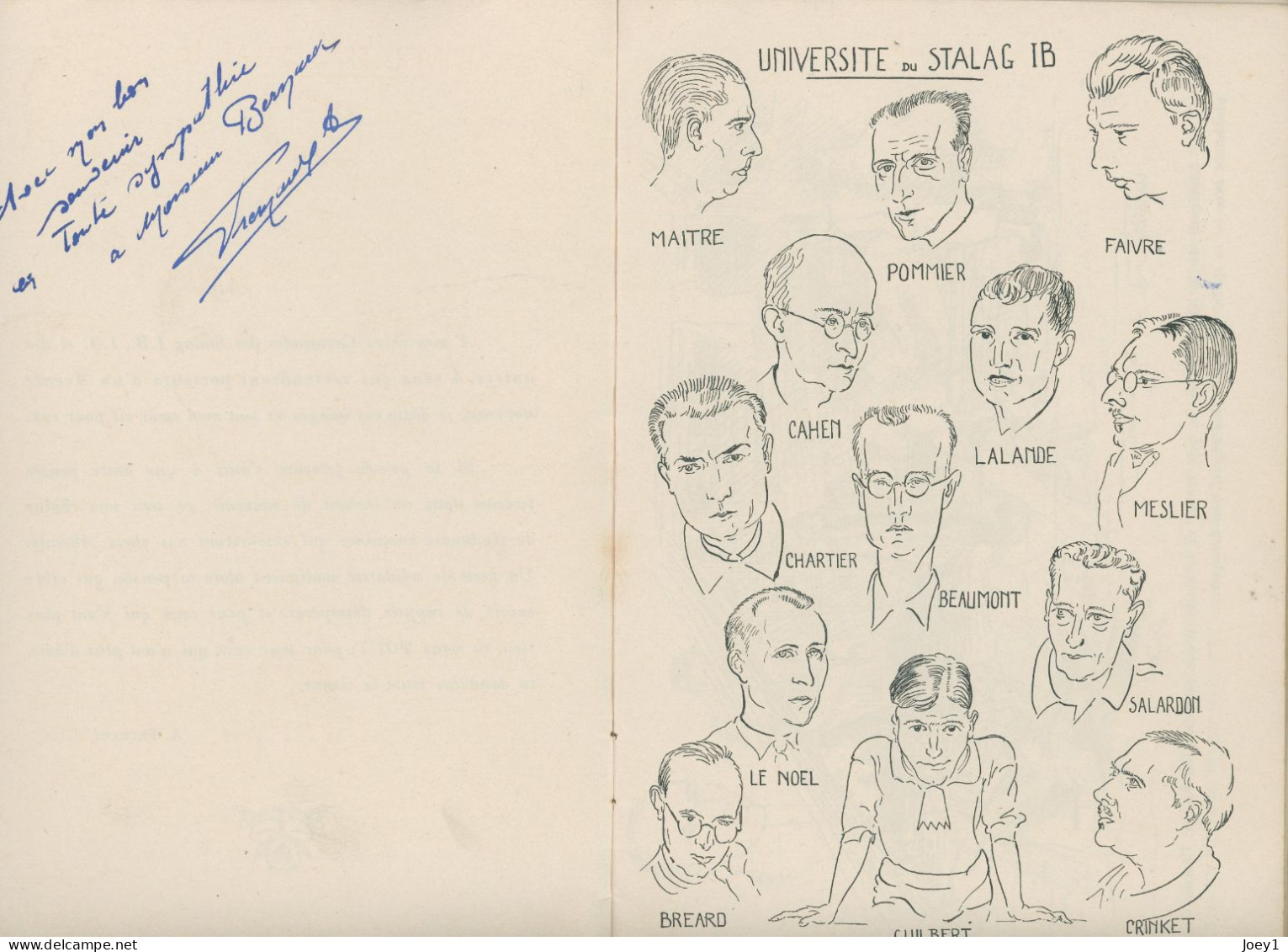 Revue De Dessins Au Stalag Par A.Frémaux Dédicacé - Autographed