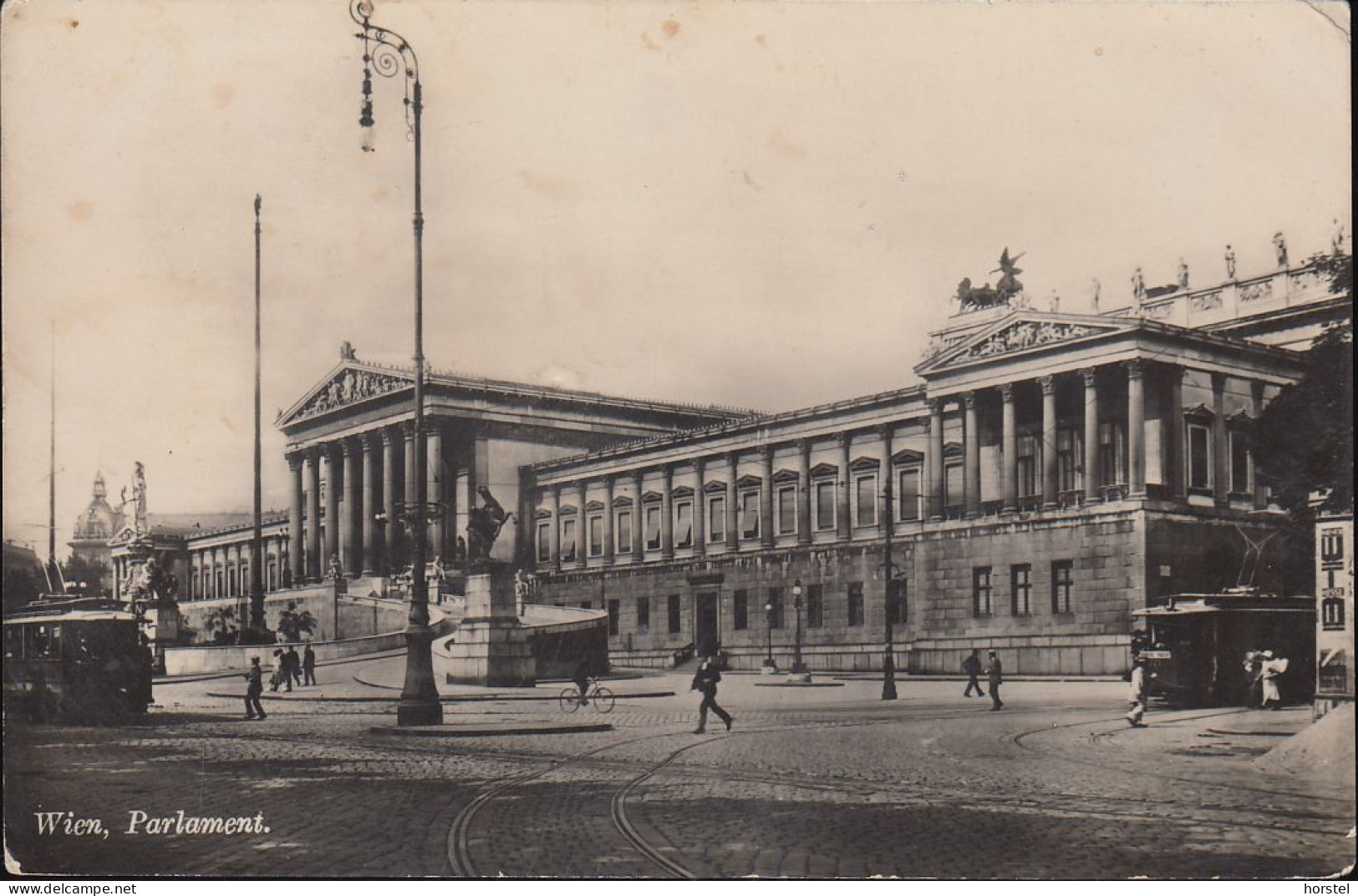 Austria - 1010 Wien - Parlament - Tram - Straßenbahn - Nice Stamp ( 1925) - Wien Mitte
