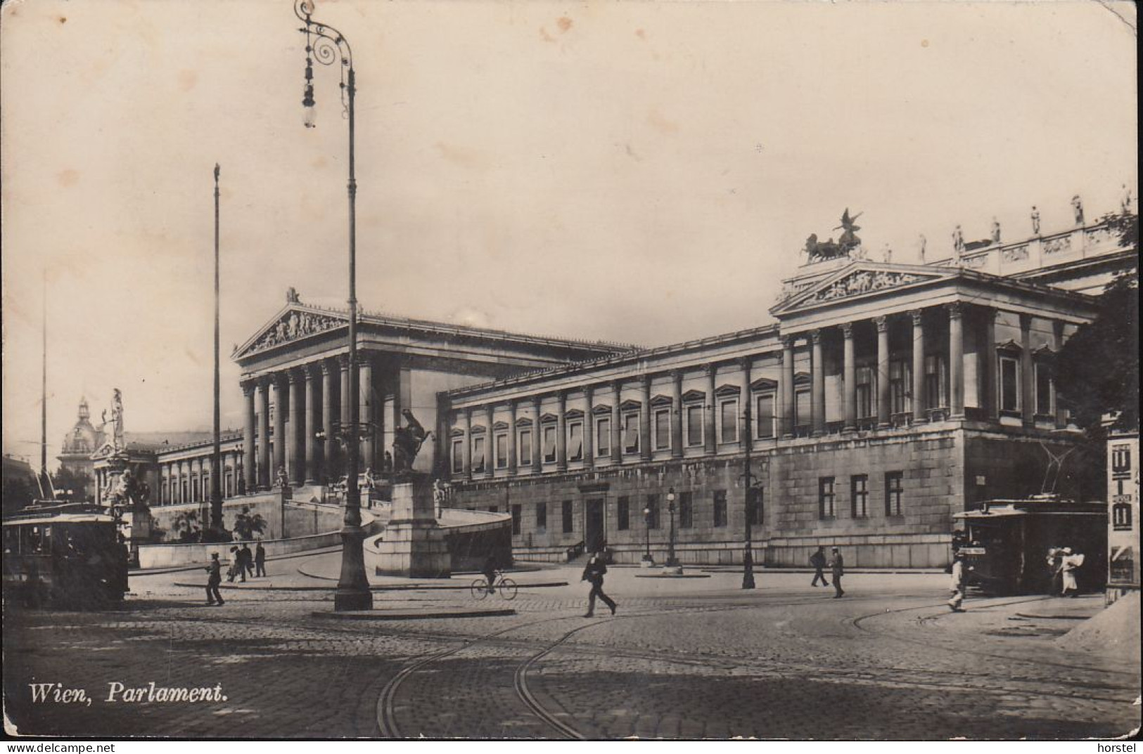 Austria - 1010 Wien - Parlament - Tram - Straßenbahn - Nice Stamp ( 1925) - Vienna Center