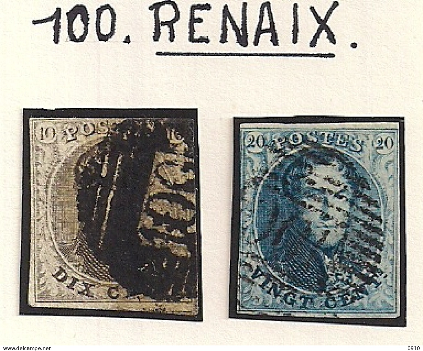 P100 RENAIX NR.6+7 - 1851-1857 Medaillons (6/8)