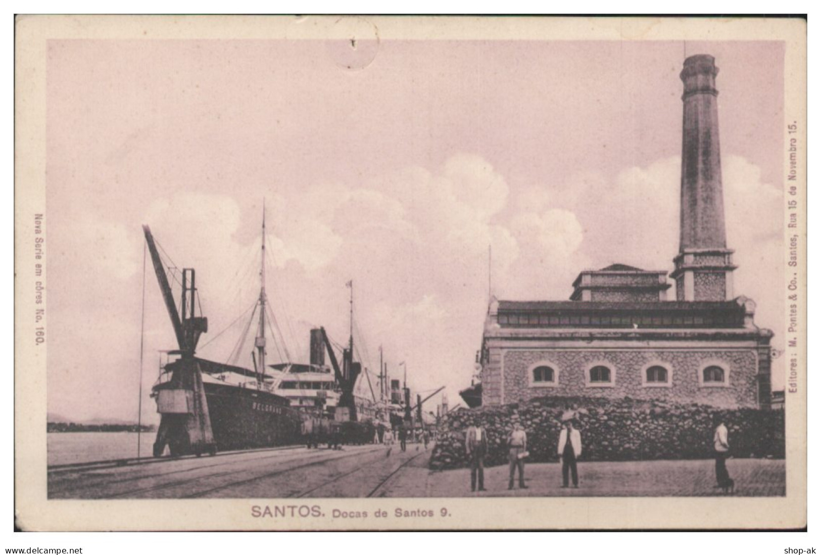 TT0052/ Santos Docas De Santo 9,, Hafen AK Ca.1912 Brasilien  - Altri & Non Classificati