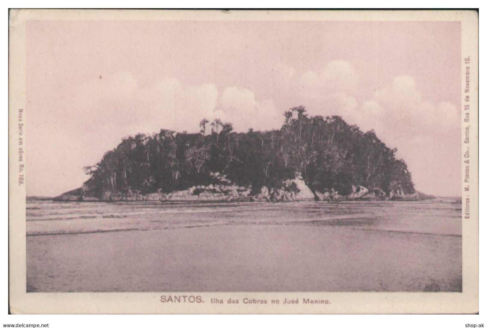 TT0050/ Santos  Ilha Das Cobras No Jose Menimo Brasilien AK Ca.1912 - Altri & Non Classificati