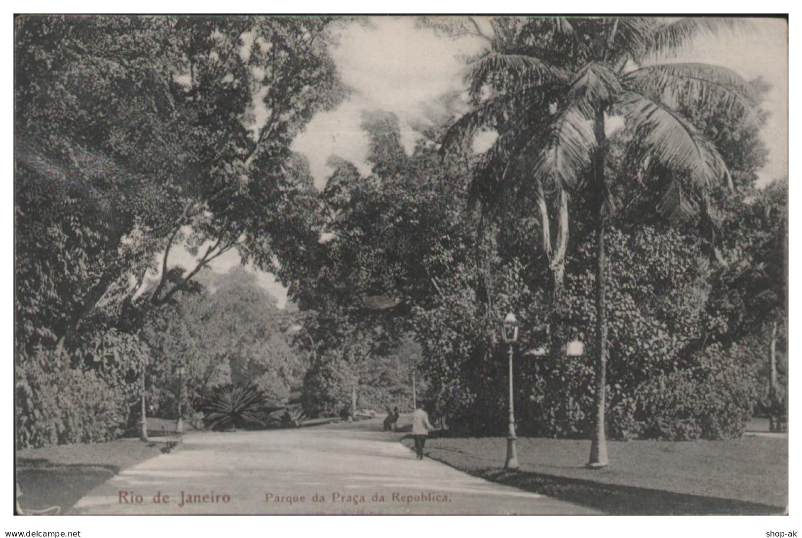 TT0048/ Rio De Janeiro  Parque De Praca Da Republica Brasilien AK 1911 - Altri & Non Classificati