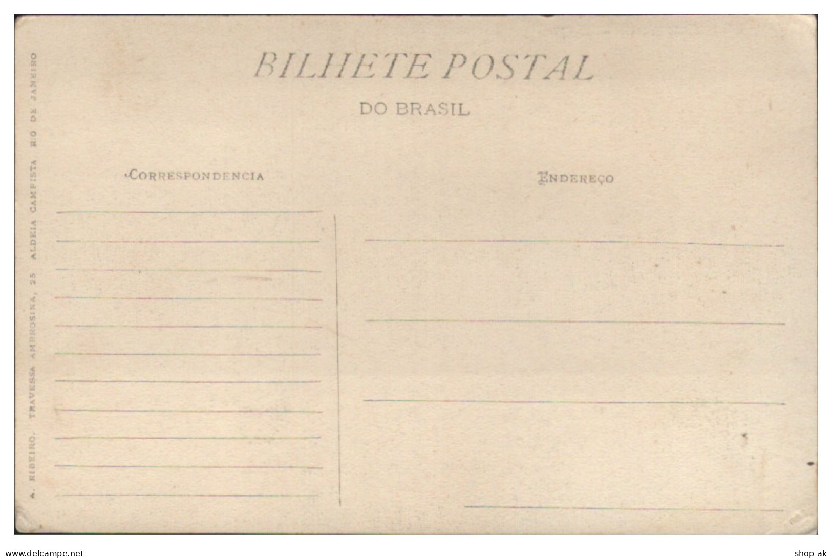 TT0058/ Rio De Janeiro  Enseada De Botafogo   Brasilien AK Ca.1910 - Altri & Non Classificati