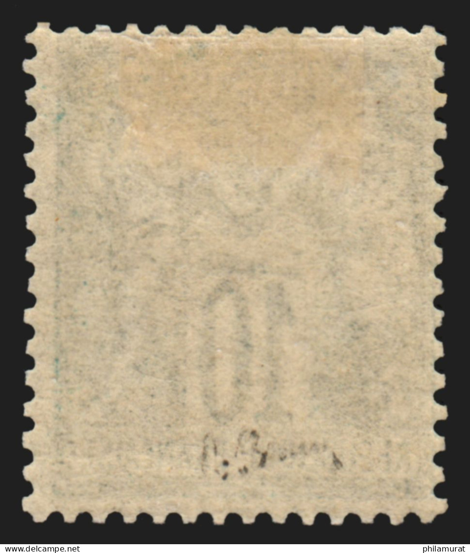 N°65, Sage 10c Vert, Type I, Neuf * Légère Trace De Ch. Signé A.BRUN - TB - 1876-1878 Sage (Tipo I)