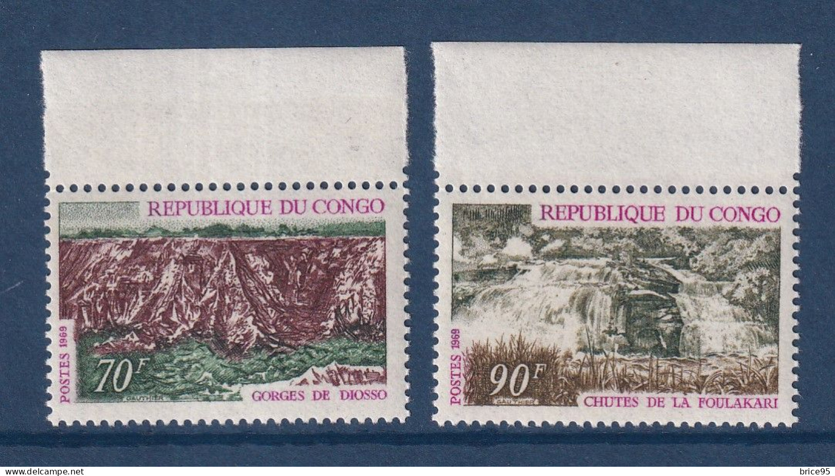 Congo - YT N° 252 Et 253 ** - Neuf Sans Charnière - 1970 - Neufs