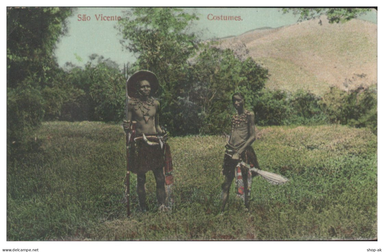 TT0038/ Kap Cap Verde  Sao Vicente  Costumes   AK Ca.1910 - Non Classés