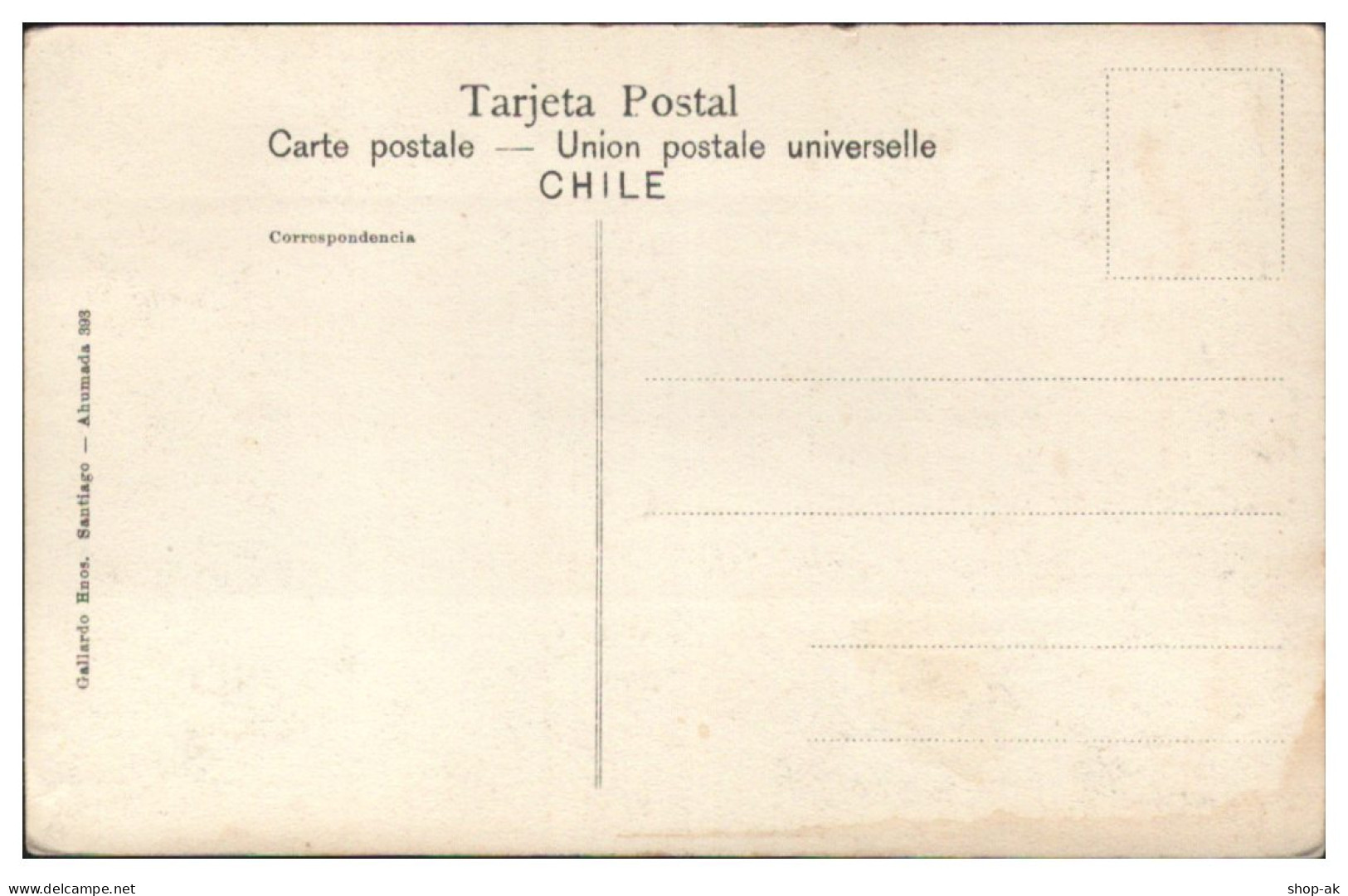 TT0007/ Santiago  Calle De La Merced Hacia   Chile AK  Ca.1910 - Cile
