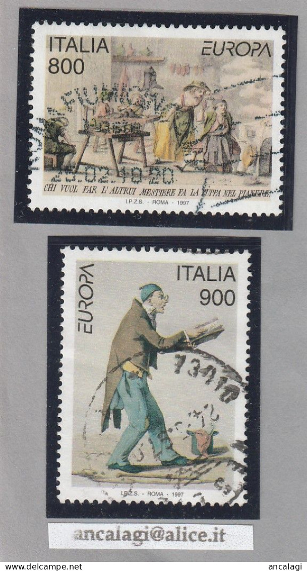 USATI ITALIA 1997 - Ref.0763 "EUROPA" Serie Di 2 Val. - - 1991-00: Usati