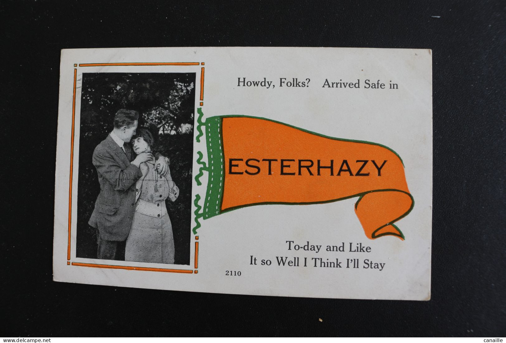 S-C-71/Canada-Saskatchewan ? Howdy, Folks? Arrived Safe In Esterhazy To-day And Like It So Well I Think L'Il Stay /1919 - Altri & Non Classificati