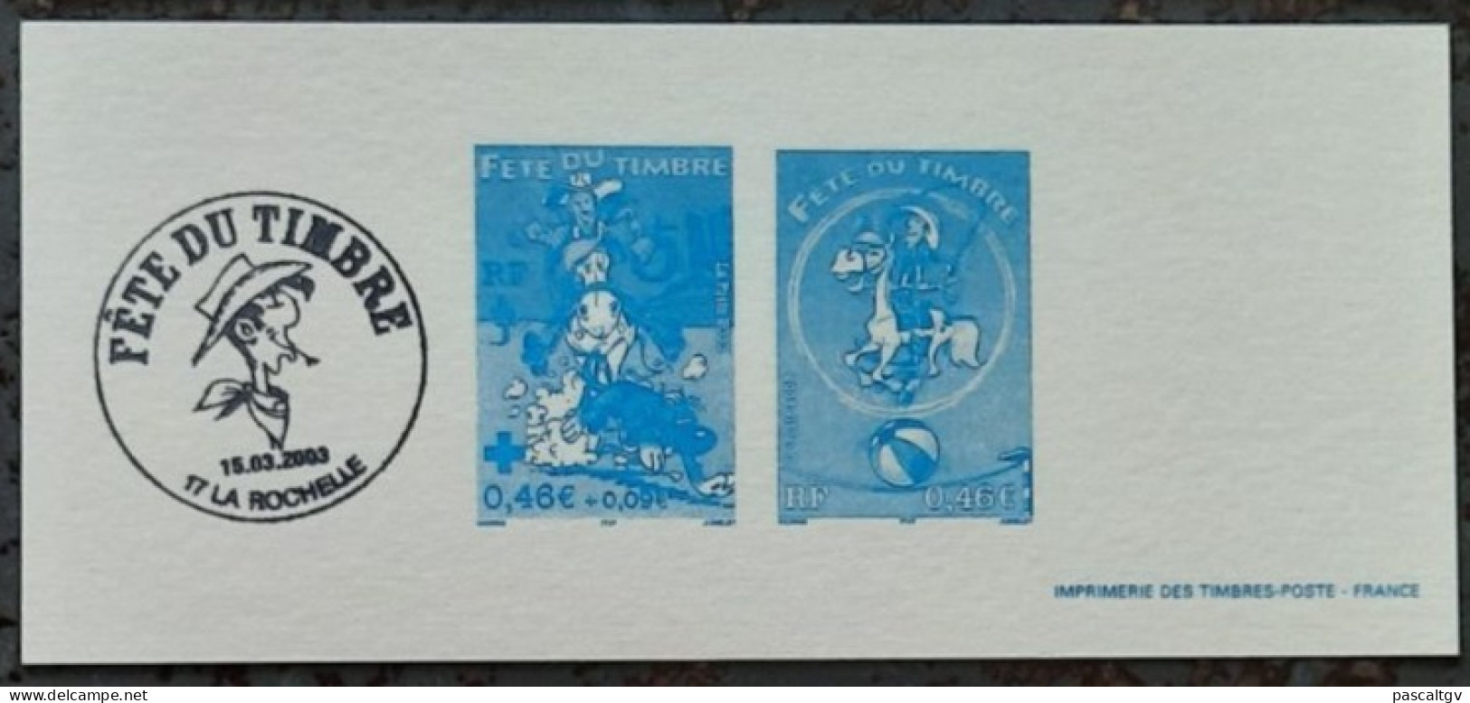 2003 - Imprimerie Des Timbres Poste - Lucky Luke - 3546/3547 - LUXE - - Documents Of Postal Services