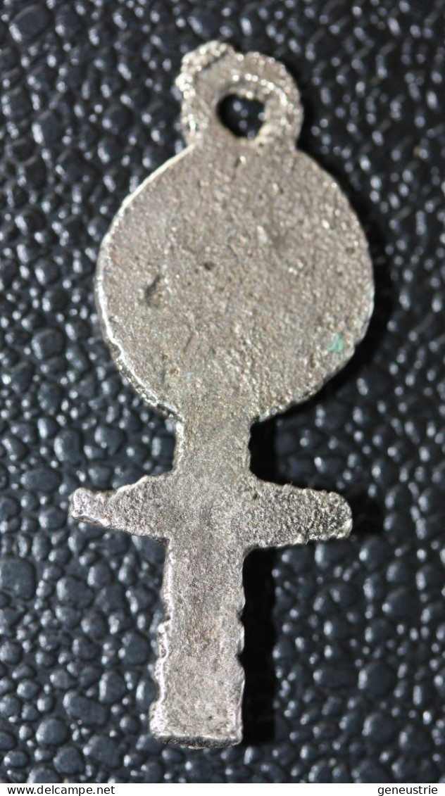Pendentif Médaille En Bronze Blanc Figurine Africaine Ashanti De La Fertilité (Ghana) - Religion &  Esoterik