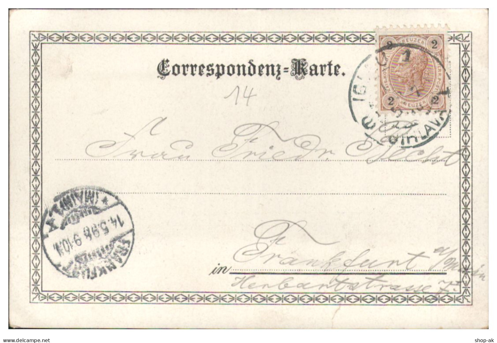 S4534/ Gruß Aus Iglau Jihlava  Trachten Litho AK Tschechien 1898 - República Checa