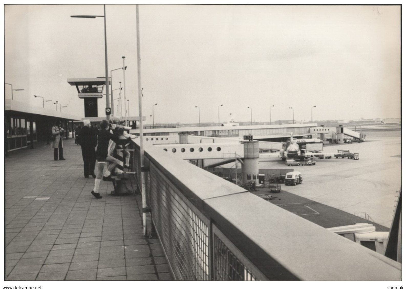 C5512/ Flughafen Amsterdam Schipohl  Foto 21 X 15 Cm 70er Jahre - Otros & Sin Clasificación