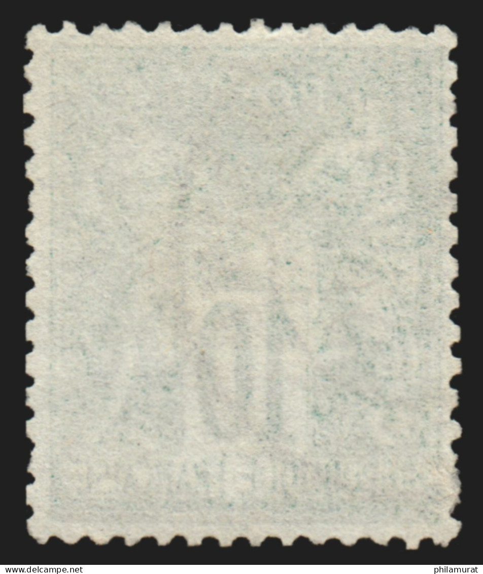 N°76, Sage 10c Vert, Type II (N Sous U), Oblitéré Càd REIMS - TB D'ASPECT - 1876-1898 Sage (Type II)