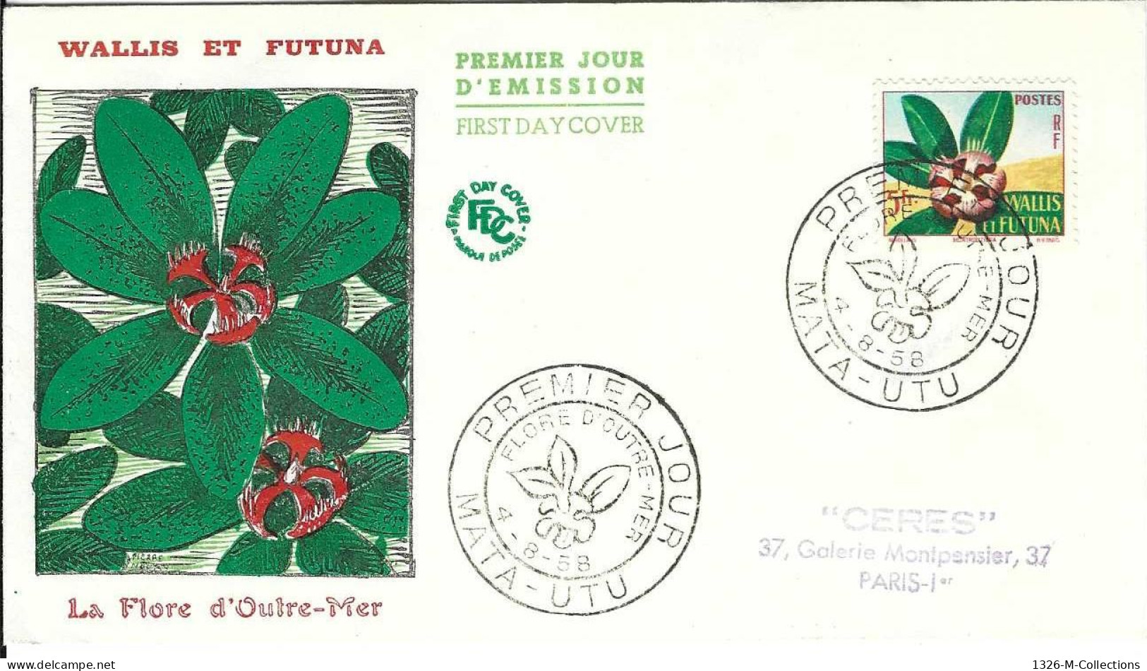 Envellope WALLIS ET FUTUNA 1e Jour N° 159 Ceres - Storia Postale