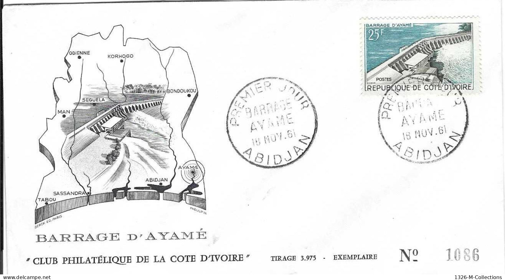 Envellope COTE D'IVOIRE 1e Jour N° 200 Y & T - Costa De Marfil (1960-...)