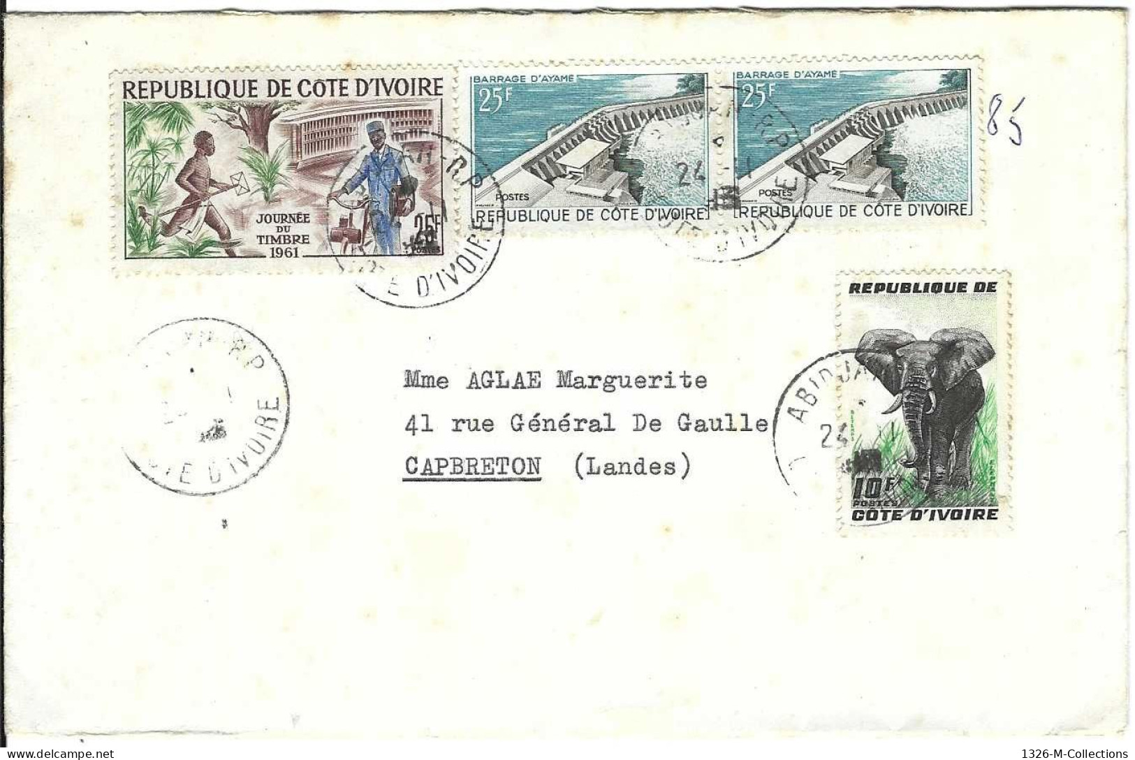 Envellope COTE D'IVOIRE N° 177 - 199 - 200 Paire Y & T - Ivory Coast (1960-...)