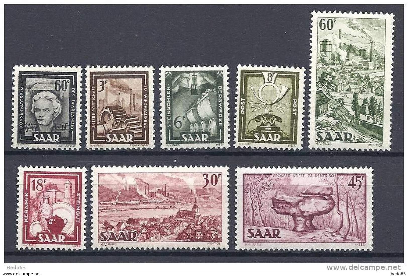 SARRE  N° 283/90 NEUF**/ MNH LUXE - Neufs