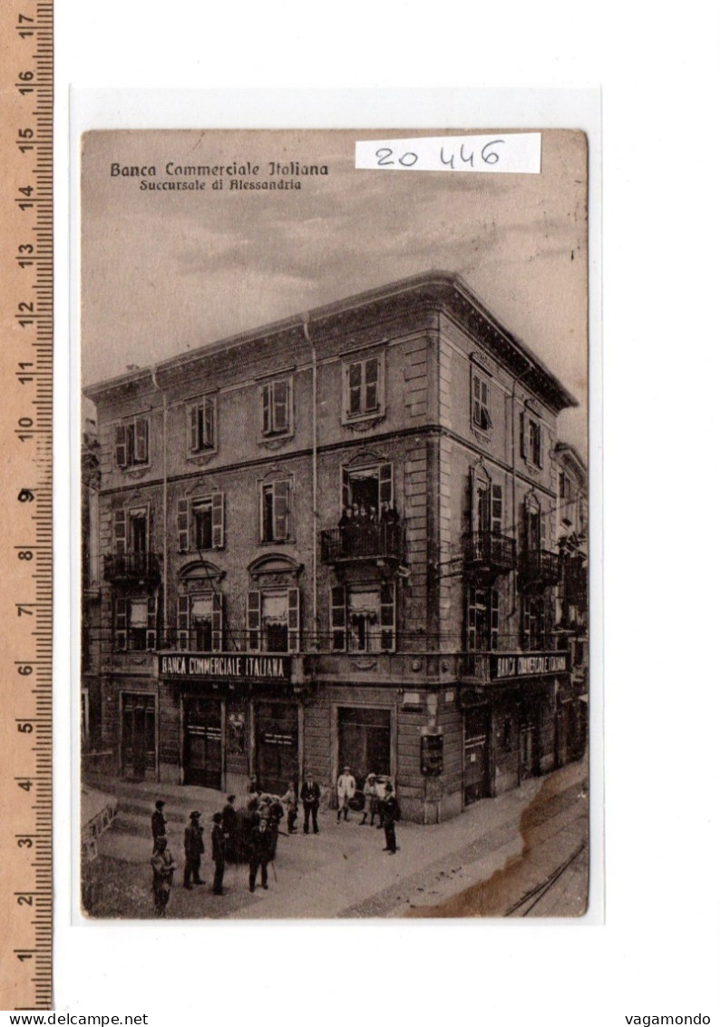 20446  ALESSANDRIA BANCA COMMERCIALE ITALIANA  SUCCURSALE ANIMATA 1919 - Alessandria