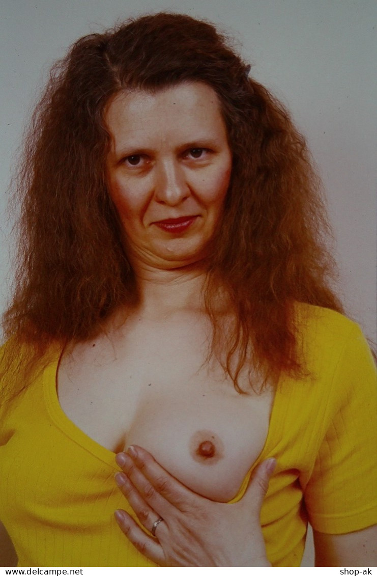 Dia0201/ DIA Foto Junge Frau Nackt Nude Erotik Amateur Slide Transparency 70er - Diapositives