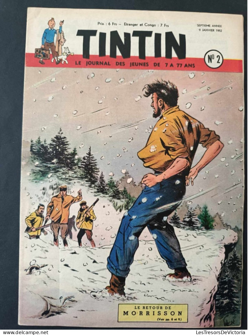 Le Journal De Tintin - 9 Janvier 1952 - N°2 - Tintin