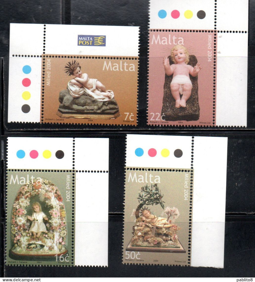 MALTA 2004 CHRISTMAS NATALE NOEL WEIHNACHTEN NAVIDAD COMPLETE SET SERIE COMPLETA MNH - Malte