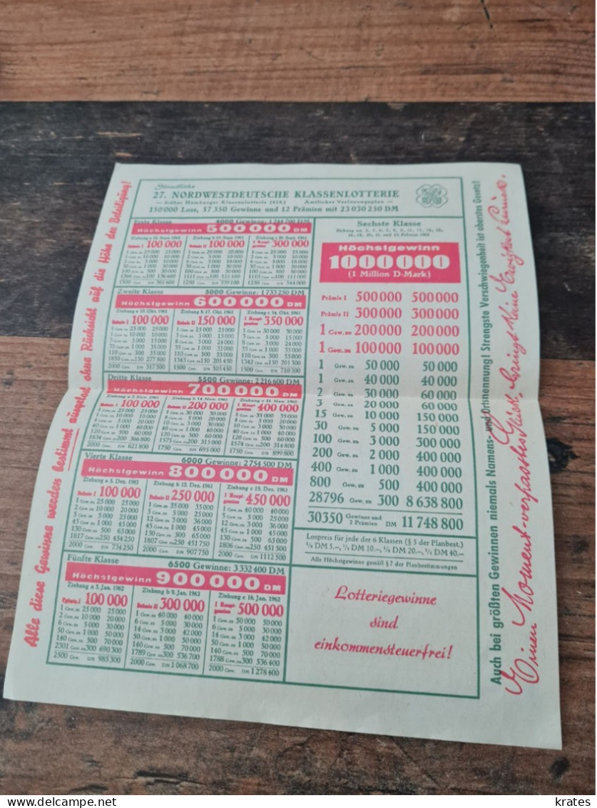 Old Lotterry Tickets - Billets De Loterie