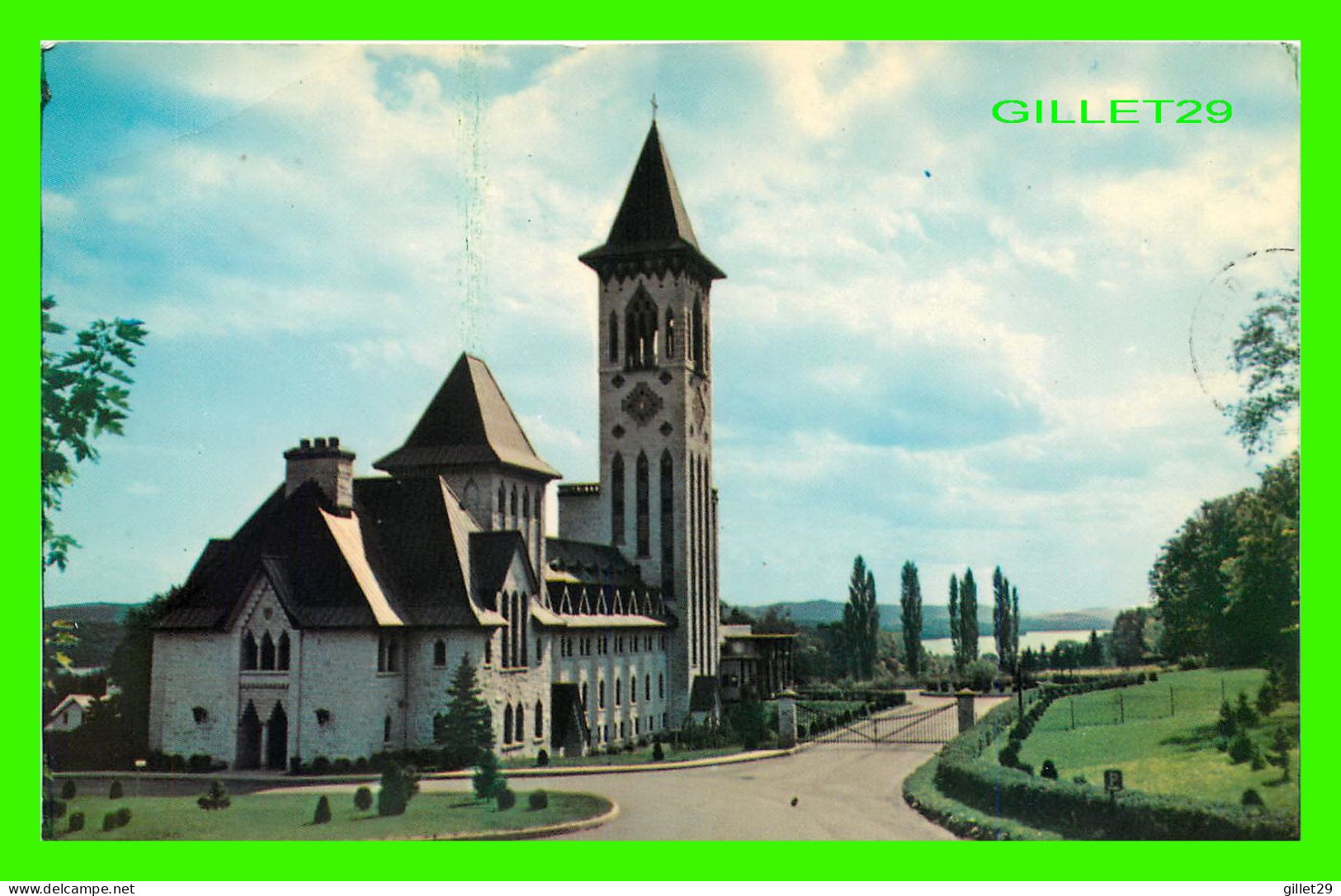 SAINT-BENOIT DU LAC, QUÉBEC - ABBAYE - L'HÔTELLERIE - CIRCULÉE EN 1973 -  YVON BAILLARGEON - - Autres & Non Classés