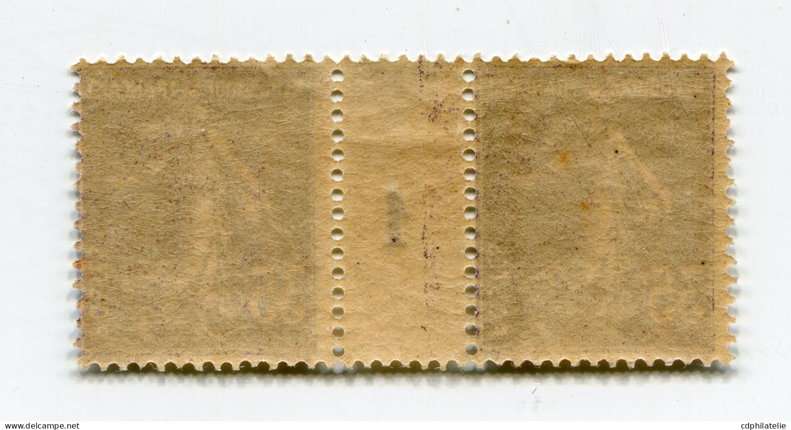 FRANCE N°142 ** TYPE SEMEUSE FOND PLEIN EN PAIRE AVEC MILLESIME 1 ( 1921 ) - Millesimi