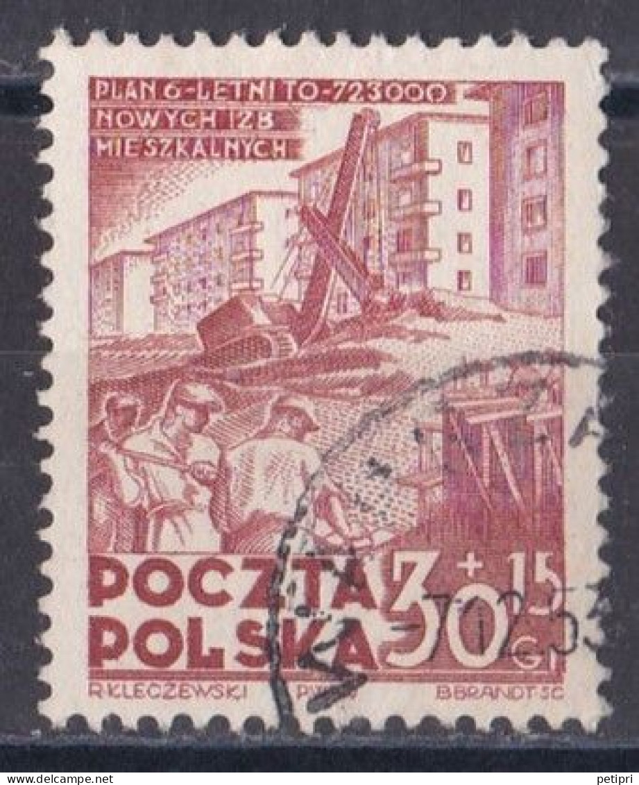 Pologne - République 1944 - 1960   Y & T N °  627  Oblitéré - Gebraucht