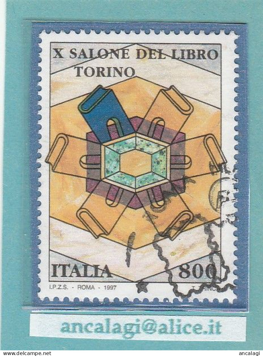 USATI ITALIA 1997 - Ref.0766 "X° SALONE DEL LIBRO, TORINO" 1 Val. - - 1991-00: Usati