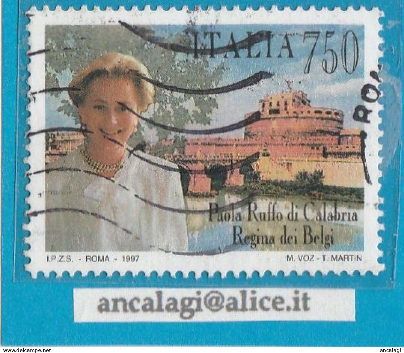 USATI ITALIA 1997 - Ref.0767 "REGINA DEL BELGIO" 1 Val. - - 1991-00: Oblitérés