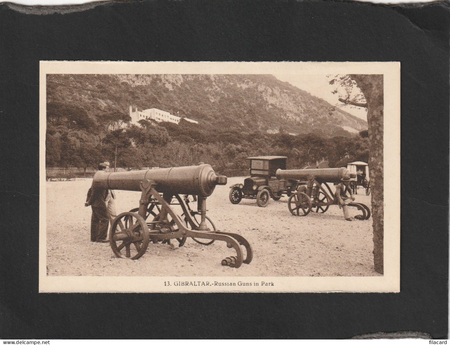 128525        Gibilterra,   Gibraltar,    Russian   Guns  In  Park,   NV - Gibraltar