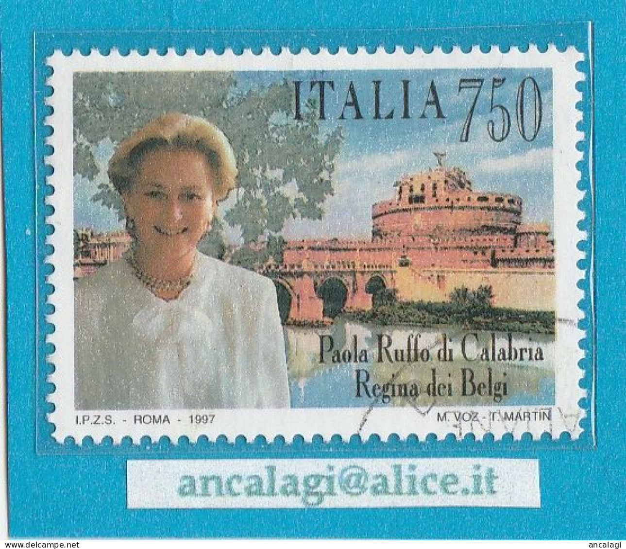 USATI ITALIA 1997 - Ref.0767A "REGINA DEL BELGIO" 1 Val. - - 1991-00: Oblitérés