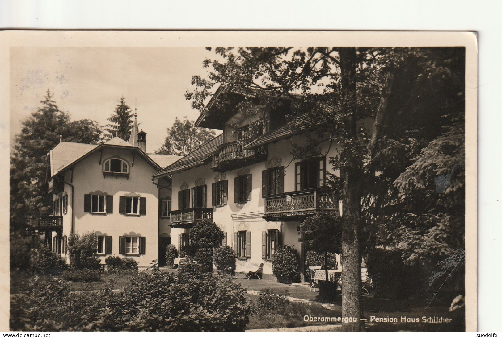 Oberammergau , Pension Haus  Schilcher  1936 - Oberammergau