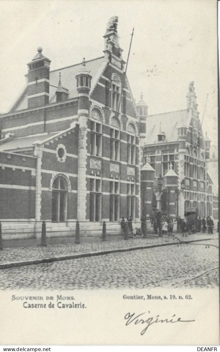 Souvenir De Mons : Caserne De Cavalerie. Carte Impeccable. - Mons