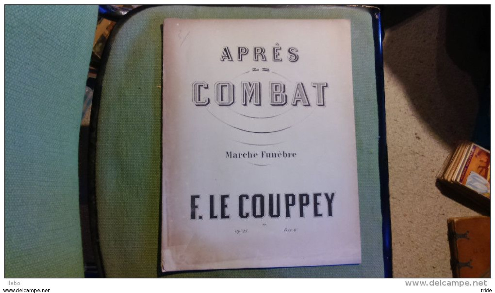 Partition Après Combat Marche Funèbre Pour Piano De F. Le Couppey Musique Heugel - Spartiti