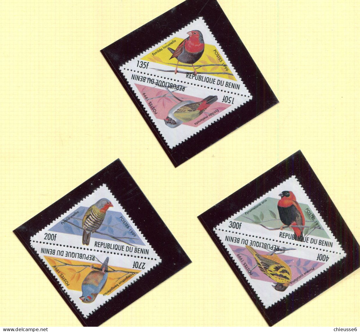 Benin ** N° 950 à 955 - Oiseaux - Bénin – Dahomey (1960-...)