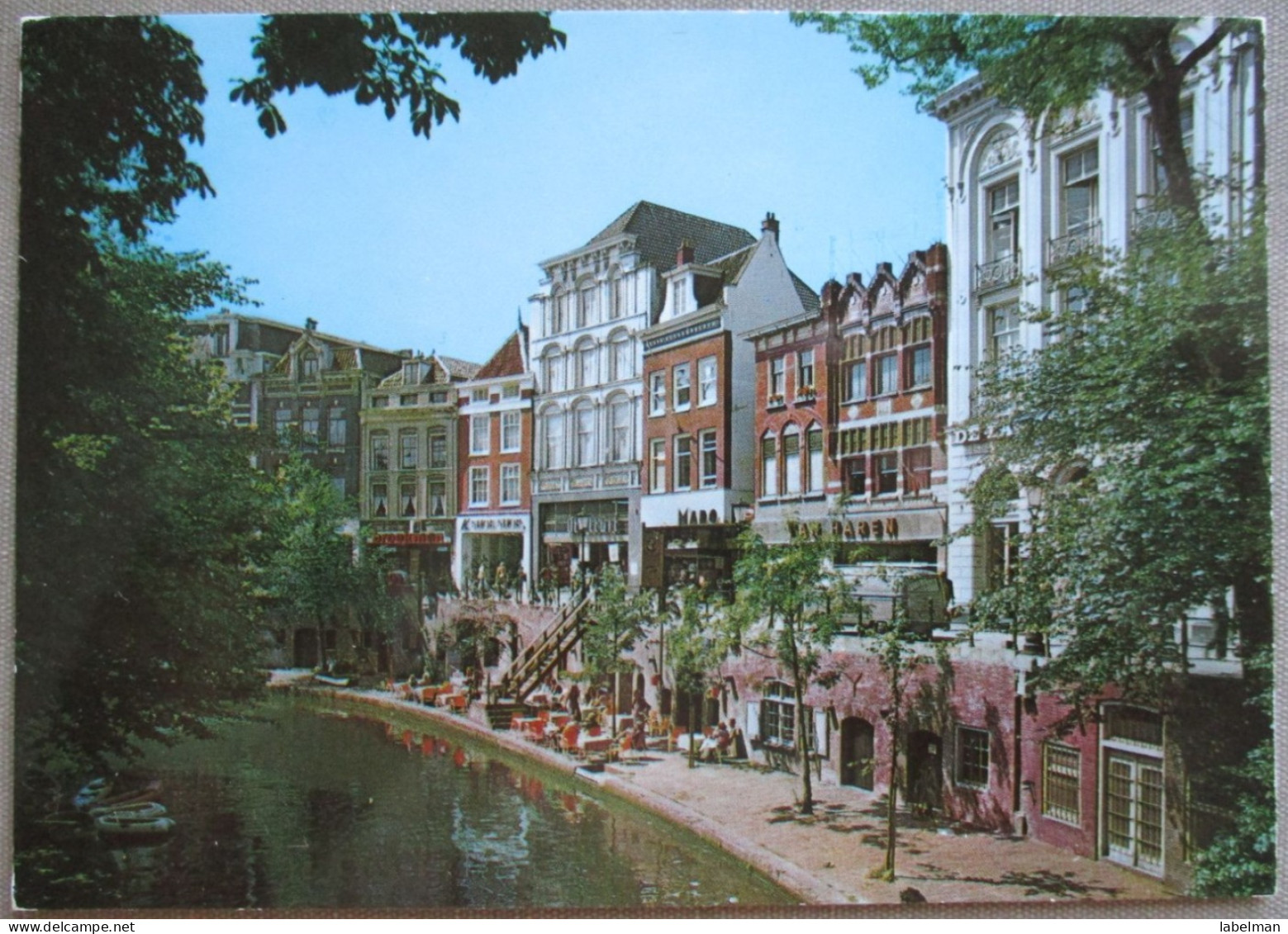 HOLLAND NETHERLAND UTRECHT CITY CENTER OUDEGRACHT POSTCARD CARTOLINA ANSICHTSKARTE CARTE POSTALE POSTKARTE CARD - Utrecht