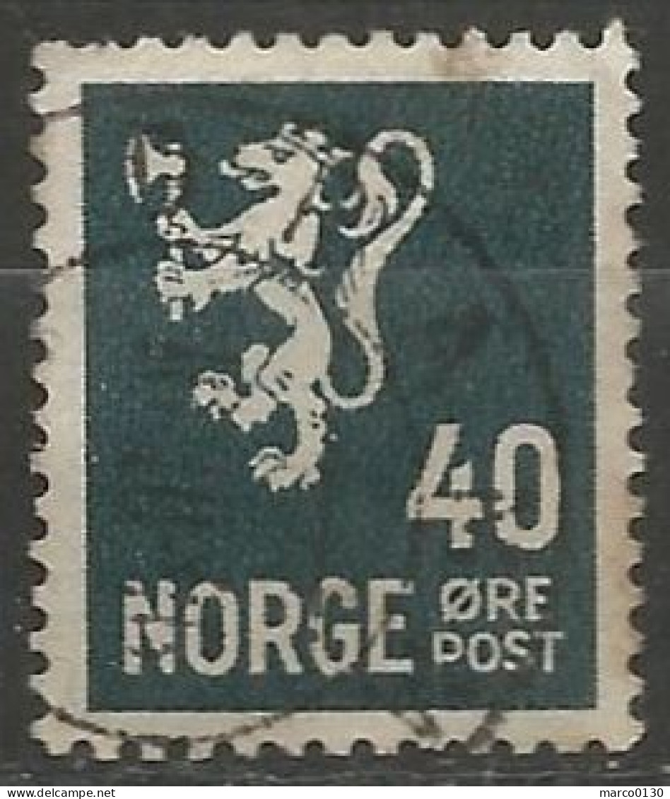 NORVEGE N° 233 OBLITERE - Usados