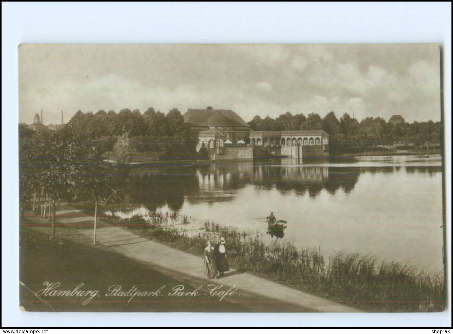 Y27027/ Hamburg Stadtpark Park-Cafe Foto AK 1926 - Winterhude