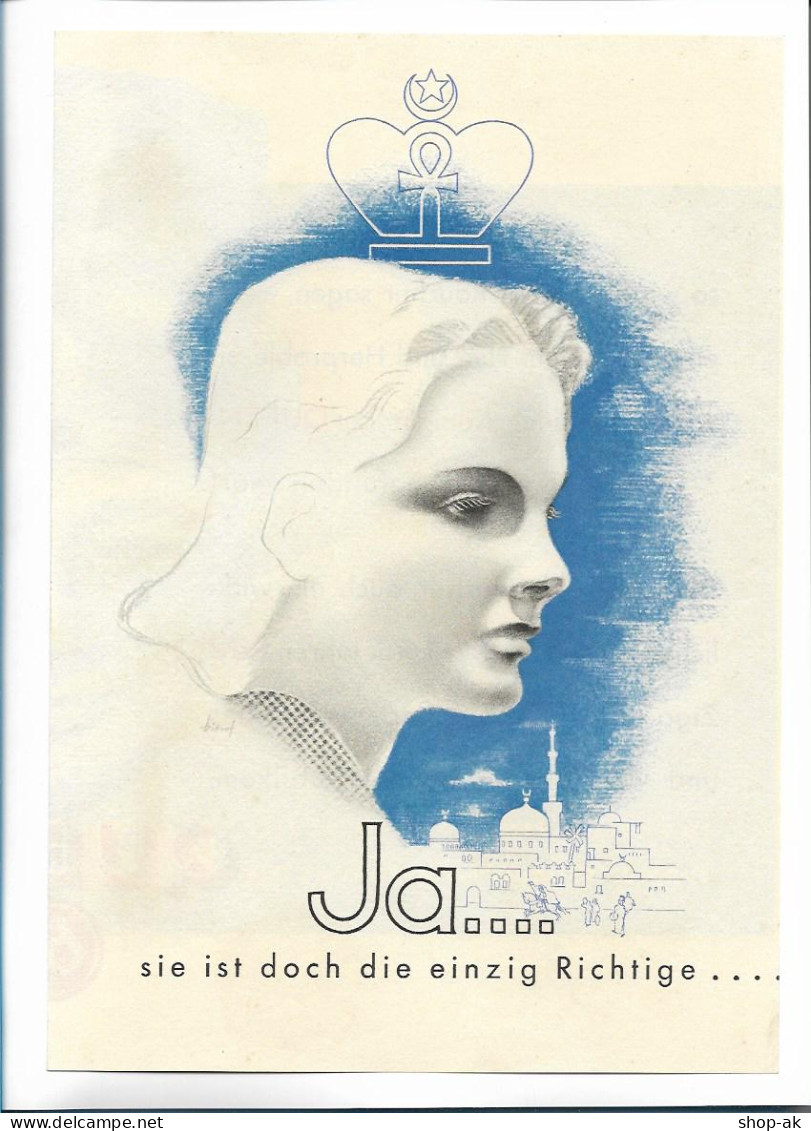 C5320/ Queen Zigaretten Werbung DIN A 4 Faltblatt Ca.1940  Tabak  - Publicidad