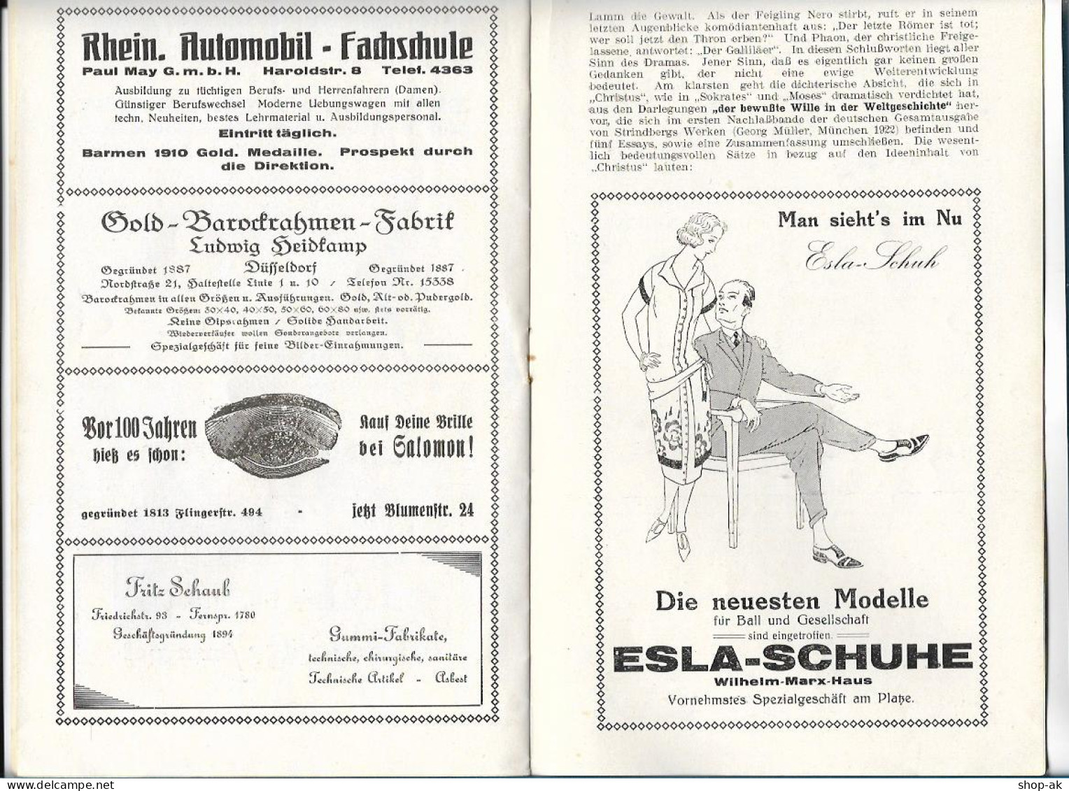 C5136/ Düsseldorf Städtisches Theater  Heft 7 Spielzeit 1924/25   Programmheft - Non Classés