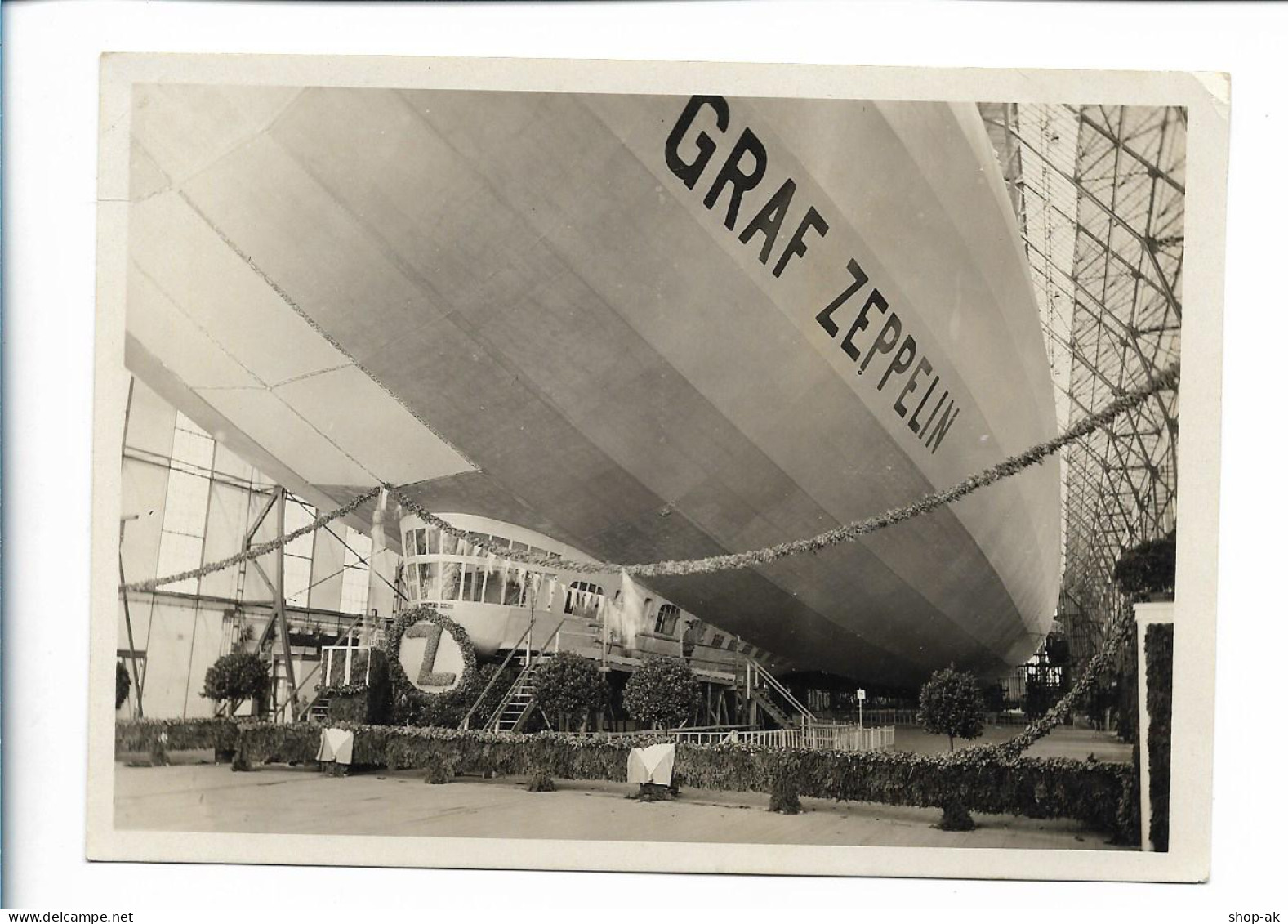 V5000/ Luftschiff Zeppelin Taufe Des LZ 127 Foto AK  - Dirigibili