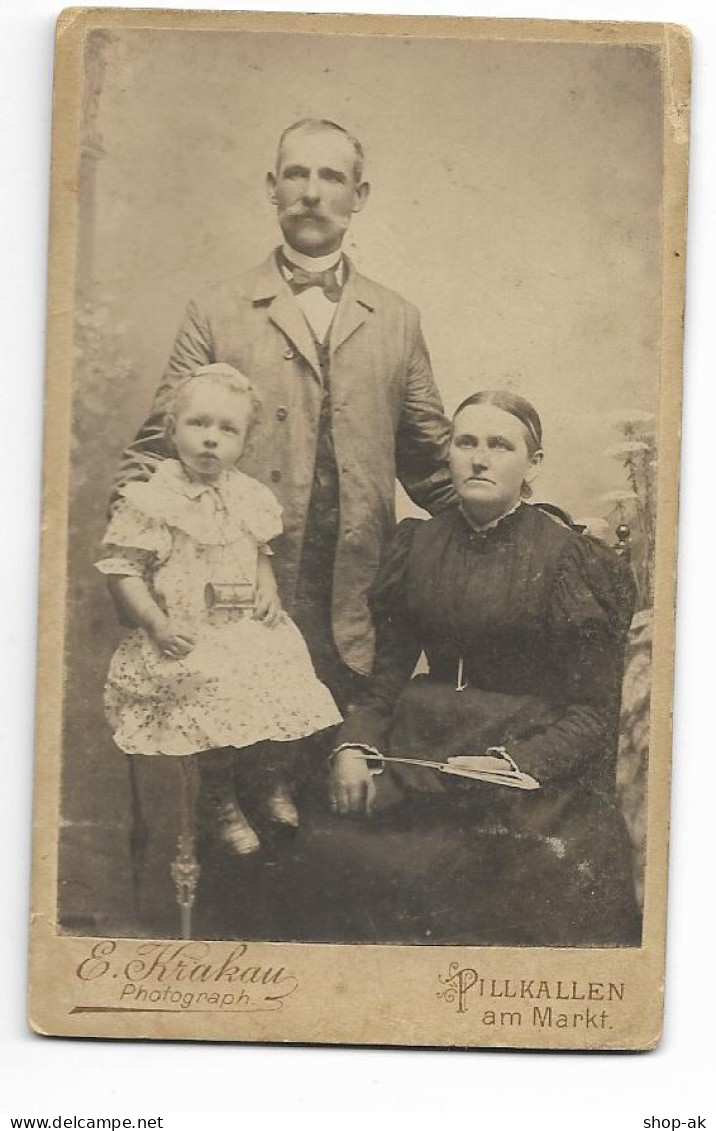 XX17889/ CDV Foto  Familie Atelier E. Krakau, Pillkallen Ostpreußen Ca.1910 - Andere & Zonder Classificatie