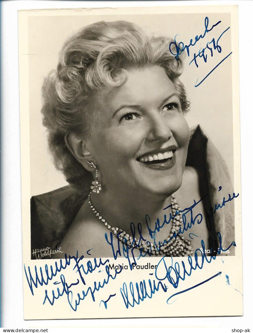 XX17852/ Maria Paudler Original Autogramm 1953 Foto AK  - Autographes