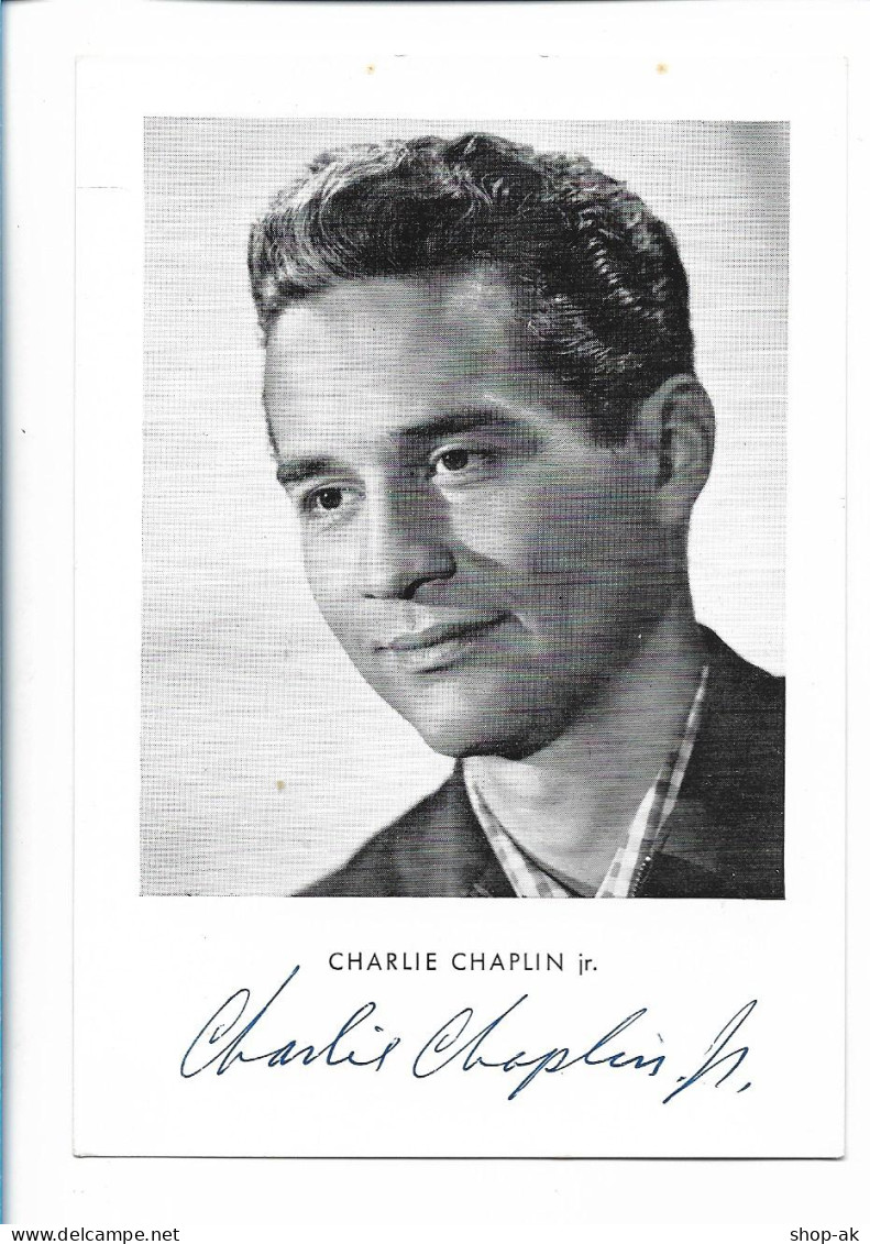 XX17831/ Charlie Chaplin Jr. Original Autogramm Unterschrift AK  - Handtekening