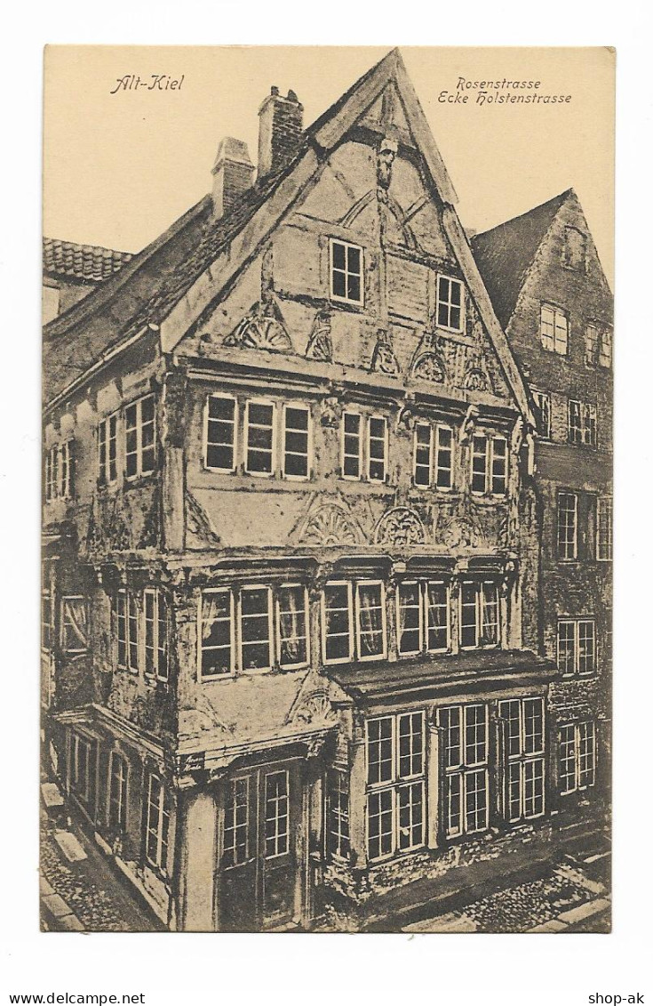 V4916/ Alt-Kiel  Rosenstr Ecke Holstenstr.   AK Ca.1912 - Kiel